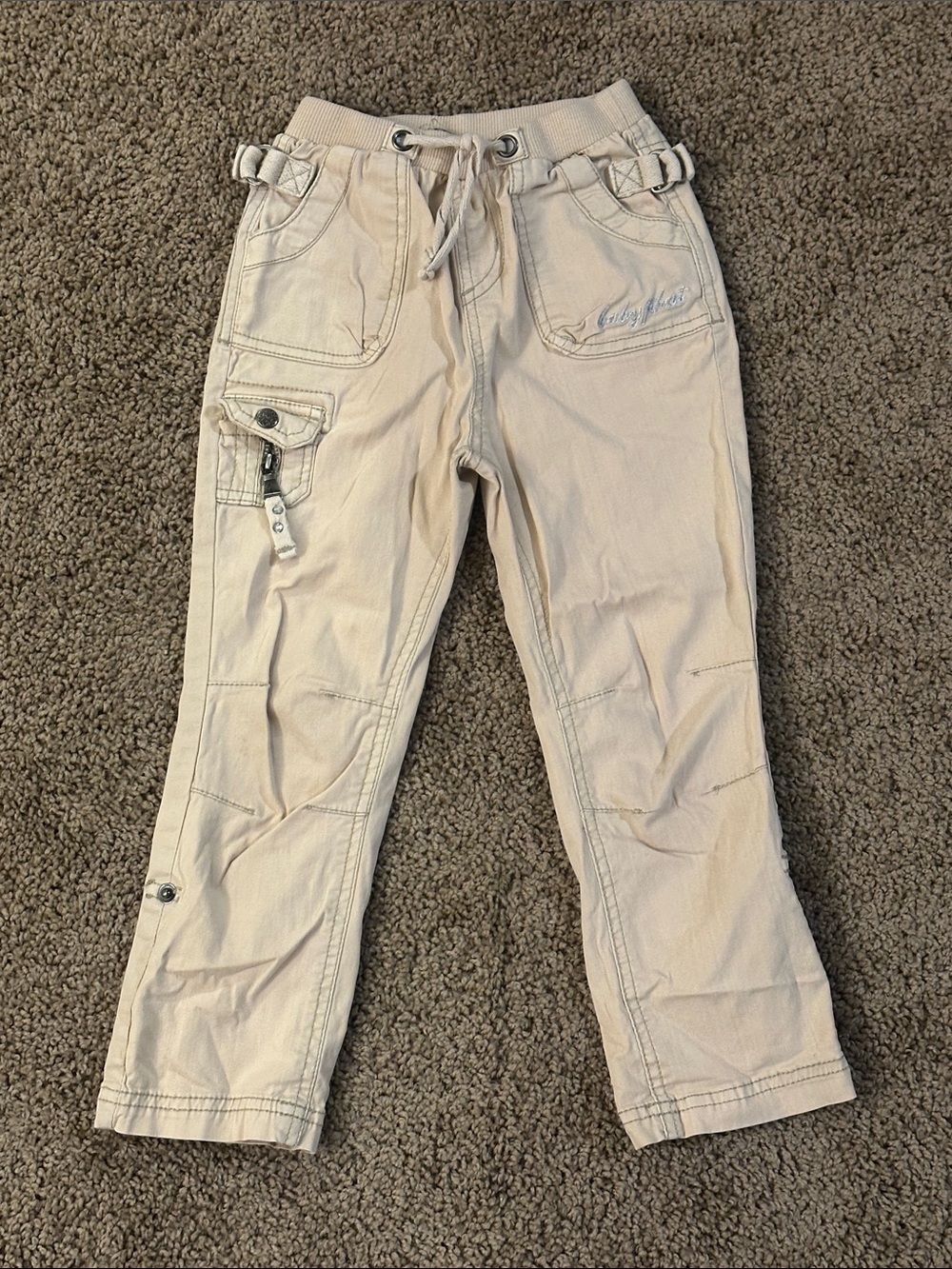 Baby Phat Light Beige Cargo Pants with Utility Details